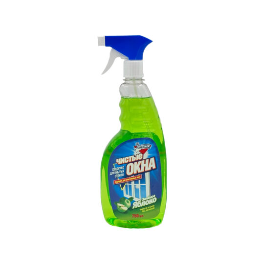Золушка “Чистые окна” şüşə təmizləyici yaşıl alma 750 ml
